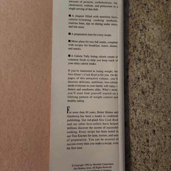 Better Homes and Gardens Dieter's Cookbook Hardcover - Picture 7 of 9